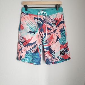 SOLD American Eagle Swim Trunks with Jungle Print